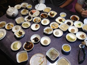 Just some of the 60 dishes